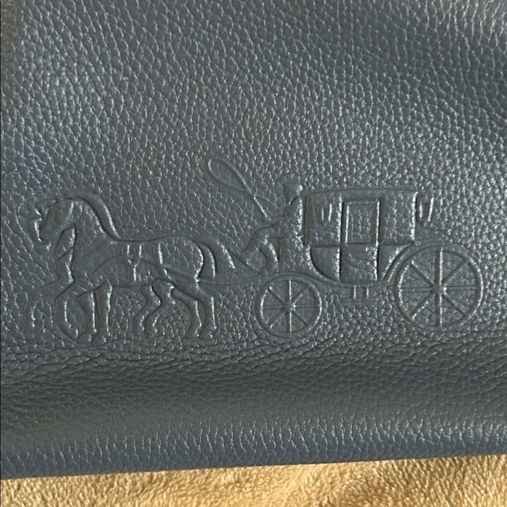 Coach small blue tote, like NEW - Picture 2 of 10